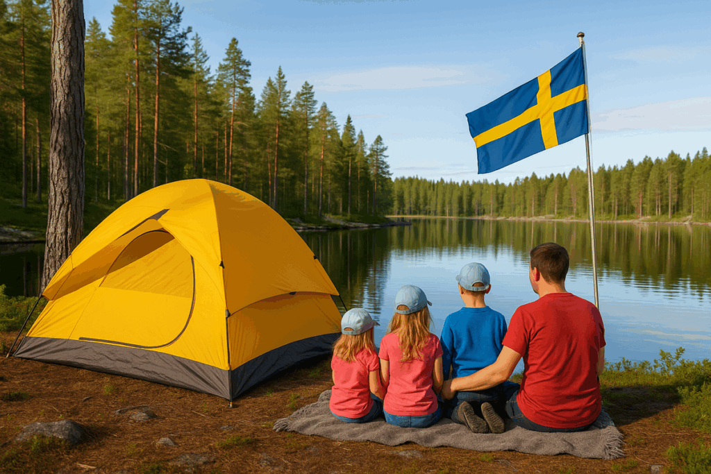 Zelten mit Kindern in Schweden