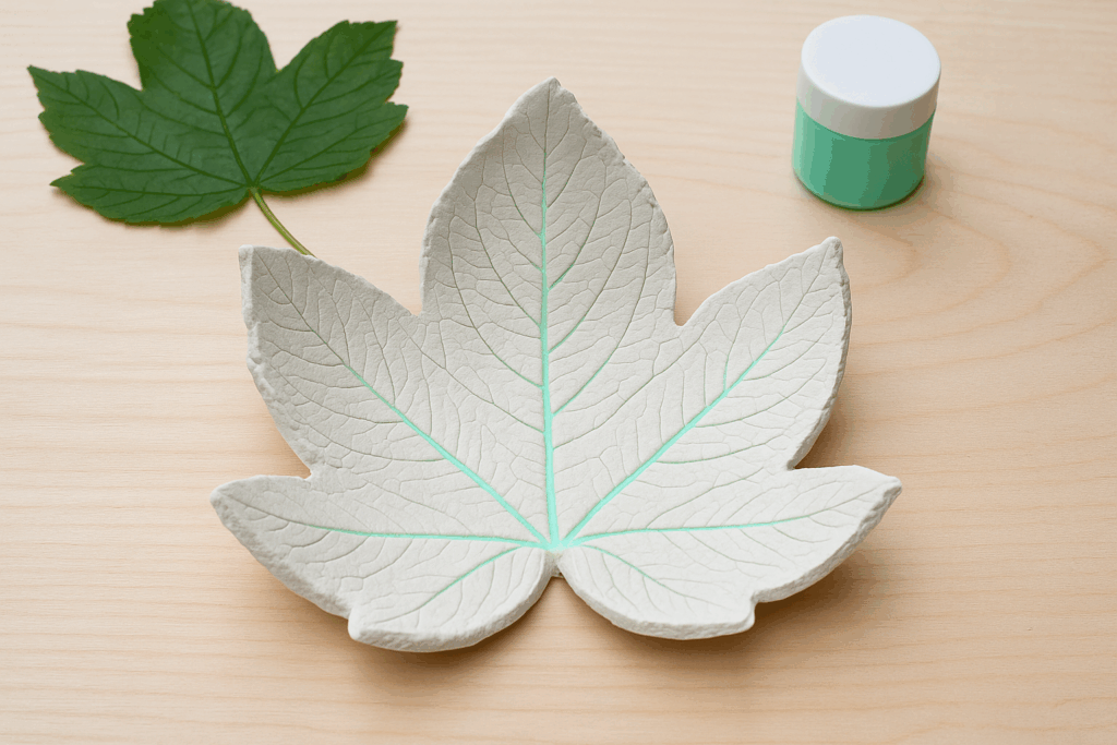 Kreative Blätterschale zum Selberbasteln