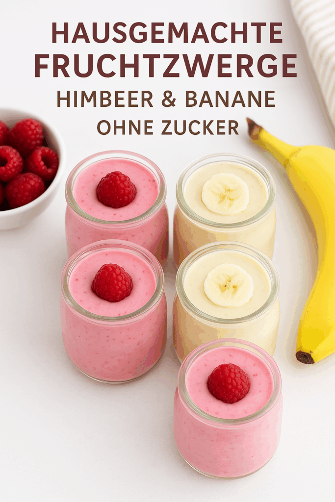 Selbstgemachte Fruchtzwerge ohne Zucker- wie das Original